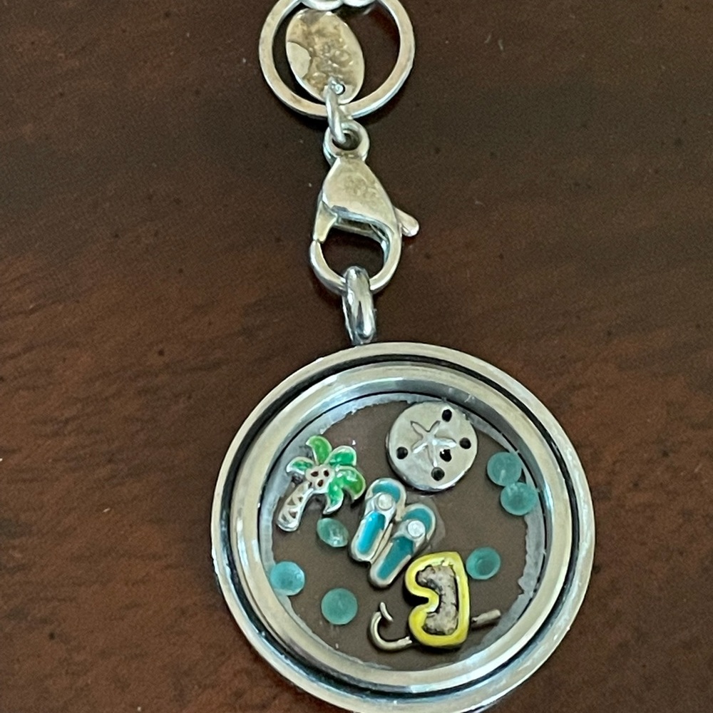 Origami Owl Locket with charms